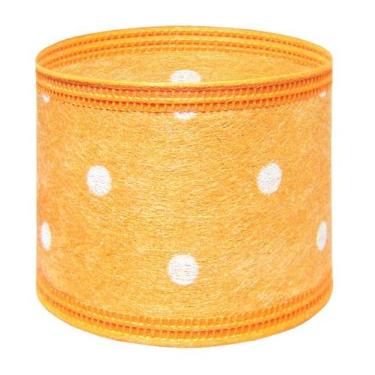 Imagem de 10m Fita Poá  Aramada 3,5cm em Tecido ou TNT Várias Cores - Fitas e Fe