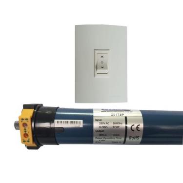 Imagem de Motor Tubular 20n 220v C/ Botoeira P/ Persiana/toldo 45kg - EMTECO