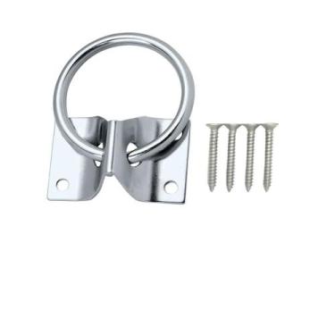 Imagem de Suporte Argolado Aço Inox Pendurar Flor Amarrar Cabresto - vet 