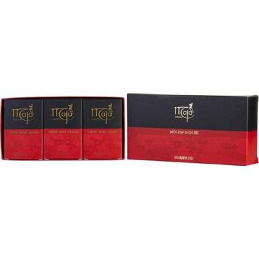 Imagem de Kit Presente Feminino Myrurgia Maja Set Of 3 Sabonetes And All Are 91G