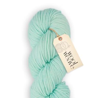 Imagem de Woolweave Fio penteado – 100% fio de lã merino extrafina para tricô e crochê – tingido à mão, ultramacio e quente – novelo de 100 g, 180 metros – lavável na máquina