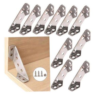 Imagem de 16 Conector De Canto Com Reforço Armários Moveis Balançando - STORE SH