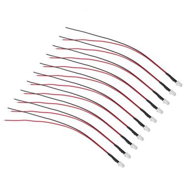 Imagem de 10pcs Diodo Emissor de Luz, Diodos de Luz Pré-conectados de Alto Brilho 5mm Led Adequados para Diy, Engenharia Eletrônica (Luz azul)