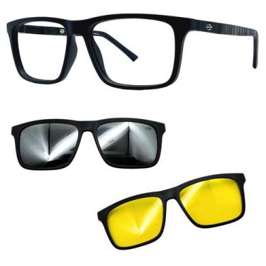 Imagem de Oculos Mormaii 6112 Swap 4 ACO Com 2 Clipons Prata e Nortuno, Prata, N