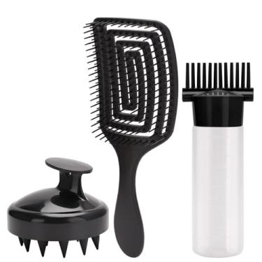 Imagem de peças de ferramentas de cabeleireiro para casa faça você mesmo pente tintura garrafa conjunto para mulher aparelhos de estilo de cabelo (01)