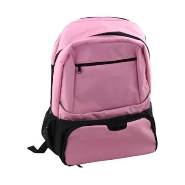 Imagem de menolana Bolsa de tênis de mochila de badminton com copos Strap Sports Backpackball Bag de Backleball para Squash Racquetball Viagem de Racquetball, Rosa