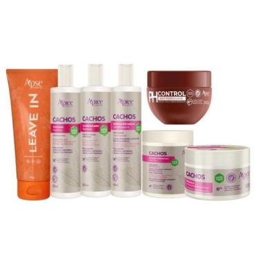 Imagem de Kit Tratamento Cachos com PH Control e Leave In Apse - Apse Cosmetics