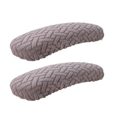 Imagem de Bothyi 1 par de escritórios cadeira de braço Capas de braço de poltrona Tampas de braço para o cotovelo de escritório em casa Concesas de almofada Capas de, Cinza Claro