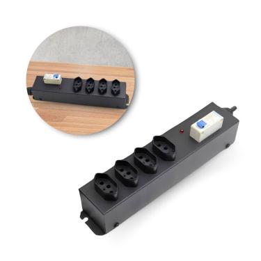Imagem de Filtro de linha profissional fl power 4 tomadas preta ipec