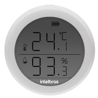 Imagem de Sensor de Temperatura e Umidade Inteligente Intelbras MTU 1001, Compatível com Alexa e Google Assistente