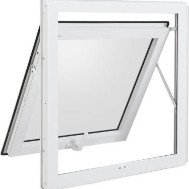 Imagem de Janela Maxiar De Banheiro Esquadrias Brasil 65X65 Branco