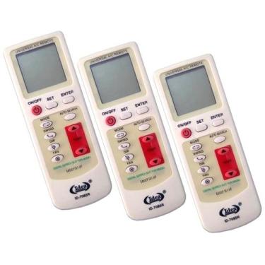 Imagem de 3 Controles Remoto Universal Para Ar Condicionado Split - IDEAL