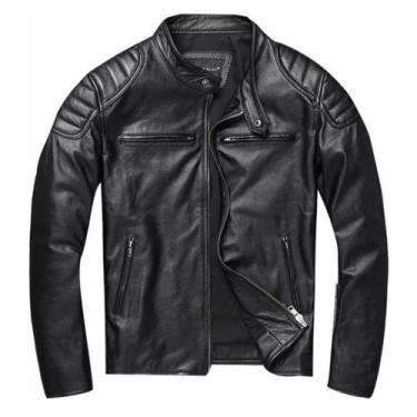 Imagem de Jaqueta Masculina de Couro Legítimo Premium - NoBrand, Preto, G