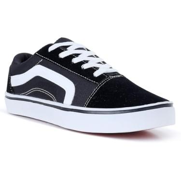 Imagem de Tenis Skool Retro Masculino e Feminino Skate Basquete Board Preto (PRETO BRANCO, BR, Adulto, Numérico, 43)
