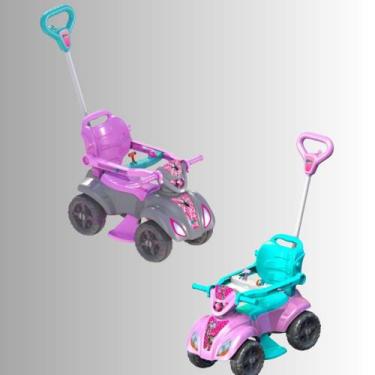 Imagem de Quadriciclo Infantil Baby Aranha Girl Roxo ou Dog Menina  Rosa  Presen