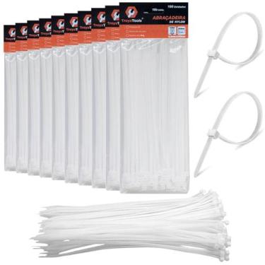 Imagem de 1000 Abraçadeiras Lacre Nylon Cinta Plástica 3,6x250mm Fita Hellerman 