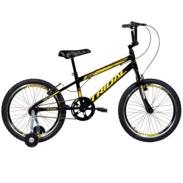Imagem de Bicicleta Infantil Aro 20 BMX Cross Tridal com Roda Lateral (Preto)