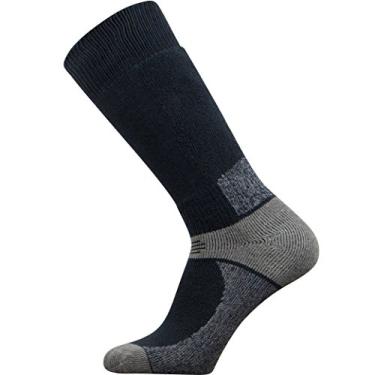 Imagem de Meias de caminhada de compressão pura – Meias de botas – Ótimas para acampamento, ao ar livre, caça, clima frio e neve, Preto, Large