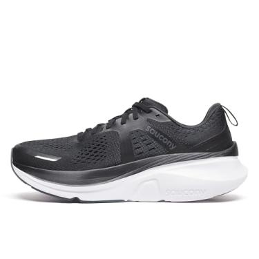 Imagem de Saucony Tênis masculino Guide 18, Preto/branco, 11.5 Wide