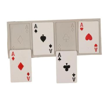 Imagem de Molde Silicone Baralho Cartas Carteado Cassino Jogo Buraco - LUYKE