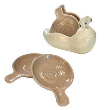 Imagem de Prato de molho de churrasco para tempero doméstico, prato de tempero criativo e fofo - cor creme