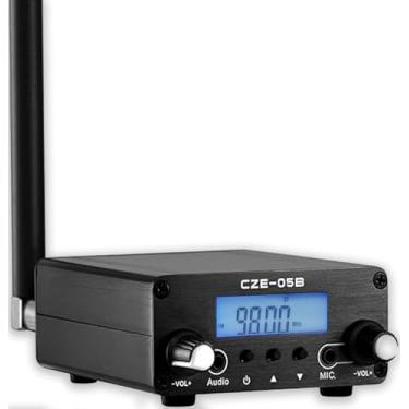 Imagem de YOVDA Transmissor Fm De 0,5 W Para Igreja, Transmissor De Rádio Fm De Longo Alcance, Mini Estação De Rádio Estéreo Com Entrada De Áudio Para Microfone De 3,5 Mm Para Cinema Drive-In, Estacionamento