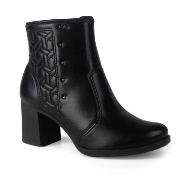 Imagem de Bota Feminino Dakota Ankle Boot Salto Alto Cano Curto