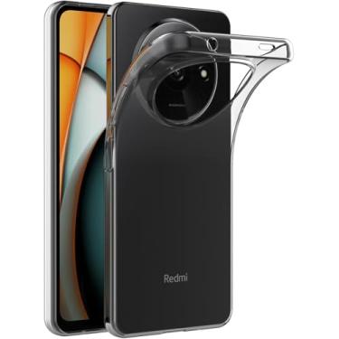 Imagem de Capa para Xiaomi Mi Redmi A3 (6,71 polegadas) MaiJin Capa Traseira Transparente de Gel de Borracha TPU Macio