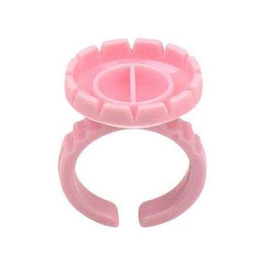 Imagem de 200 Anéis Batoque Flor Cola Volume Russo Cílios Alongamento - LULLU PE