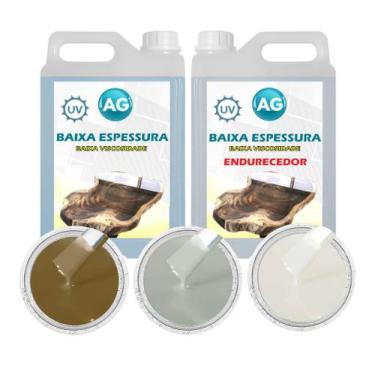 Imagem de Resina Baixa Espessura 5KG + 3 Cores Sólidas - Resinas ag
