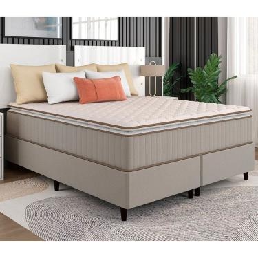 Imagem de Colchão Divino Queen 158x198x34 Cm Molas Ensacadas Bege