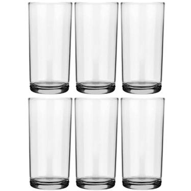 Imagem de Kit 6 Copos de Vidro Long Drink 300ml Cylinder Transparente para Servir Sucos Água
