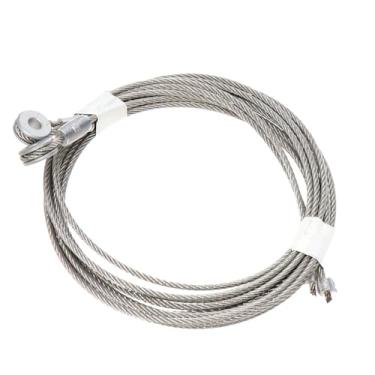 Imagem de 2PC 279.4 cm 5/40.6 cm ilhós de metal 7x7 galvanizado cabo de elevação de porta de rampa de aço galvanizado TG-911045