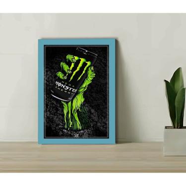 Imagem de Quadro Decorativo Energético Monster + Vidro 33x25 Estudio