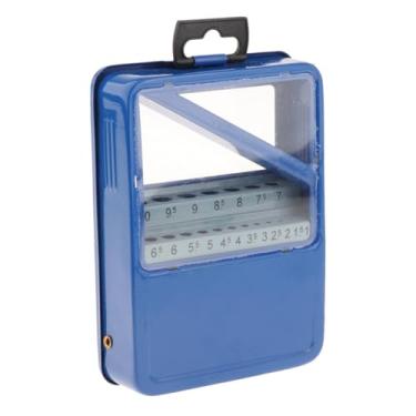 Imagem de WeiLaiKeQi Twist Brill Brill Index Case Twist Drill Holder Scale Marking Organizer for Carpentry Metalworking, 15cmx11cmx37cm