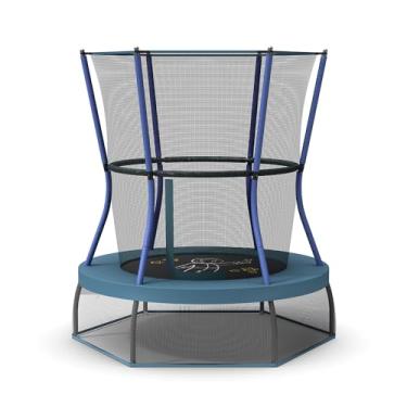 Imagem de Mini trampolim Skywalker Trampolines com rede de compartimento, Dark Blue/Grey with Astronaut, 48 - inch