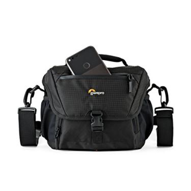 Imagem de Lowepro LP37119, Nova 160 AW II bolsa para câmera, personalizável, portátil, serve para DSLR com lente anexada, drone compacto, 1-2 lentes adicionais, flash, preto