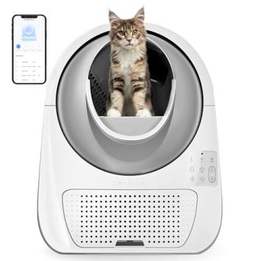 Imagem de CATLINK Caixa de areia automática autolimpante para gatos – Limpeza mãos livres com controle de aplicativo, remoção dupla de odor – Tamanho extra grande para gatos de 3,3~10 kg – Caixa de areia para
