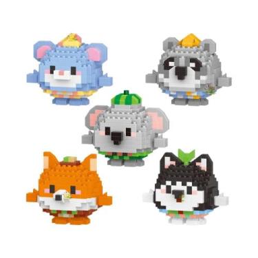 Imagem de Mini Blocos de Construção 3D - Modelo de Diamante de Animal - Brinqued