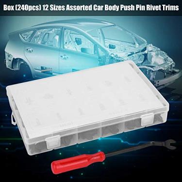 Imagem de 240 Unidades, 12 Tamanhos, Clipes Variados, Pino de Pressão do Carro, Rebite, Conjunto de Retentores do Painel Porta Com Chave de Fenda, Fixadores Completos, Kit T para