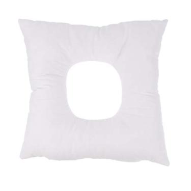 Imagem de Travesseiro Baoblaze para mesa de massagem profissional com abertura para respiração, Branco