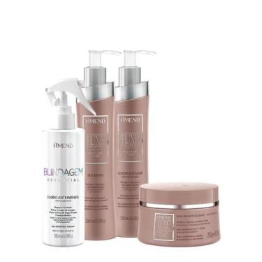 Imagem de Kit Amend Luxe Creations Blonde Care Shampoo Condicionador Máscara e F