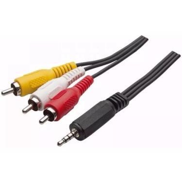 Imagem de Cabo Adaptador P3 RCA - Áudio e Vídeo - MXT / EXBOM