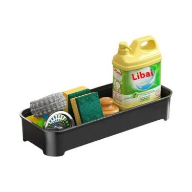 Imagem de Organizador De Pia De Cozinha Em Plástico ABS Com Escorredor, Suporte 