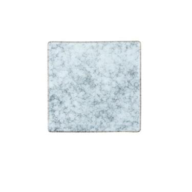 Imagem de Prato plano de cerâmica retangular criativo retrô de cor sólida japonesa - prato de sushi de 20 cm - cinza mármore