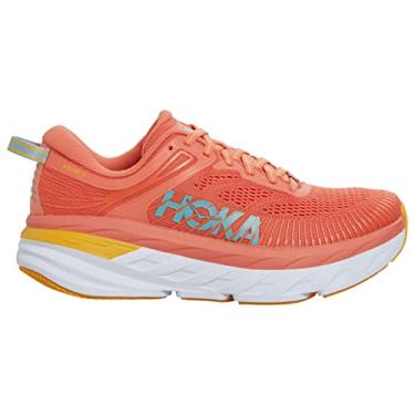 Imagem de HOKA ONE ONE Womens Bondi 7 Mesh Camelia Coastal Trainers 9.5 US
