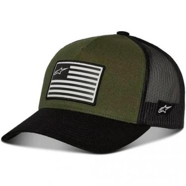 Imagem de Boné Alpinestars Flag Snapback, Verde, Único