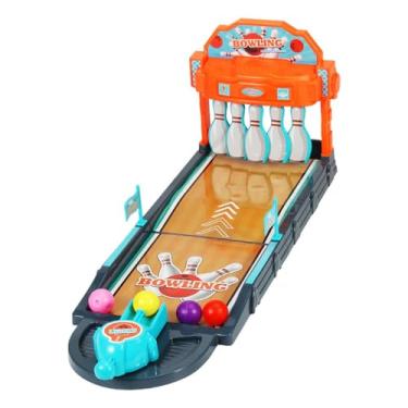 Imagem de Amagogo Conjunto de jogos de boliche de mesa, brinquedo de boliche de mesa, brinquedo interativo educacional para, entretenimento familiar,