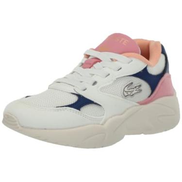 Imagem de Lacoste Tênis infantil unissex Storm, Tinta usada, 17