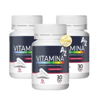 Imagem de Kit 3x Vitamina A-Z Homem/Mulher 30 Cápsulas – Suplemento Multivitamínico 500mg